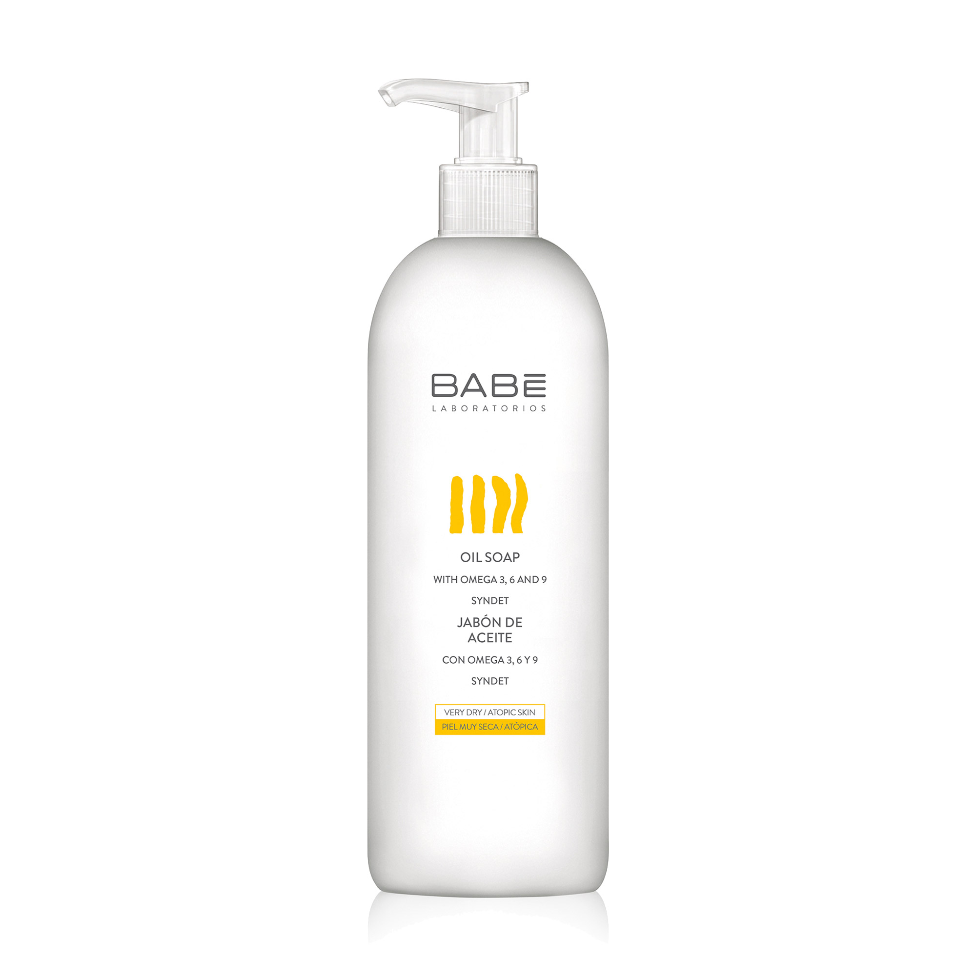 Олійне мило для душу BABE Laboratorios Oil Soap для дуже сухої та атопічної шкіри, 500 мл
